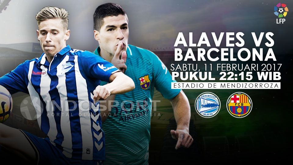 Susunan pemain Deportivo Alaves vs Barcelona. Copyright: &copy; INDOSPORT/Getty Images